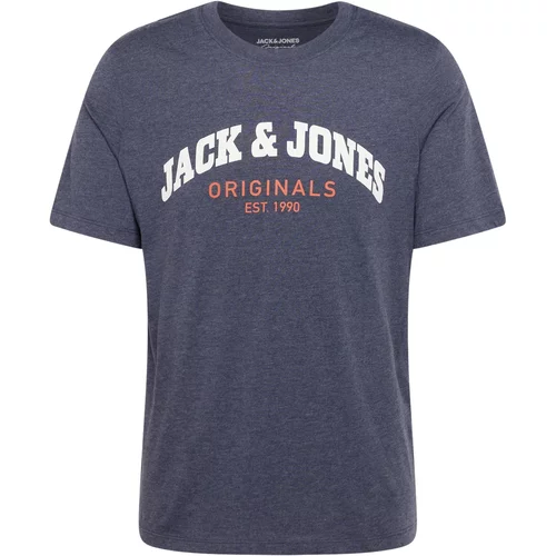 Jack & Jones Majica 'BRAD' mornarska / rdeča / bela