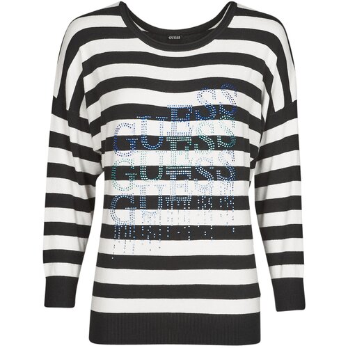 Guess CLAUDINE BAT SLEEVE SWTR Crna Slike