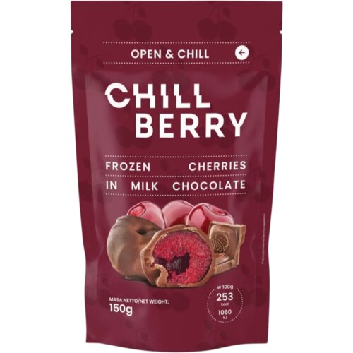  CHILLBERRY smrznute vi&amp;scaron;nje u mlečnoj čokoladi 150g Slike