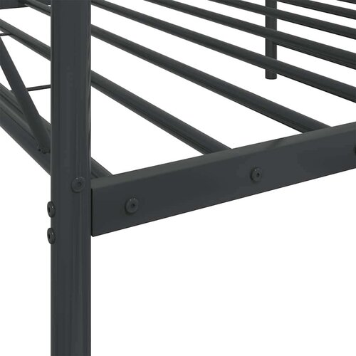VidaXL Dnevni krevet bez madraca crni 100x200 cm čelik Slike