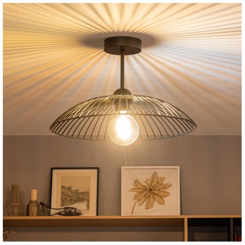 Brilagi LED plafonski luster CERIA WIRE 1xE27/60W/230V &amp;Oslash; 38 cm crna Slike