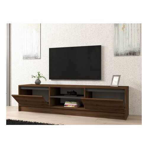 Hanah home Olca TV polica, smeđe-tamnosiva Cene