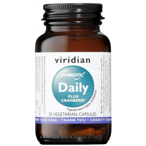 Viridian Nutrition Simbiotična mešanica probiotikov z brusnicami Viridian (30 kapsul)