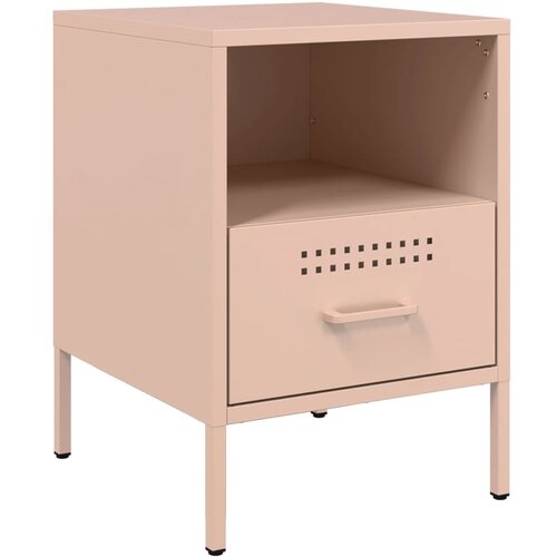 Maison Chic Nočna omarica - Nočna miza roza 36x39x50,5 cm jeklo, (21689050) Slike