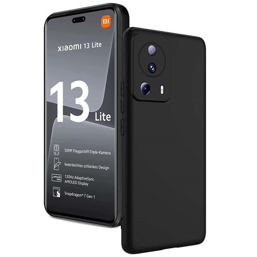  Gumijasti / gel etui Soft za Xiaomi 13 Lite - črni Slike