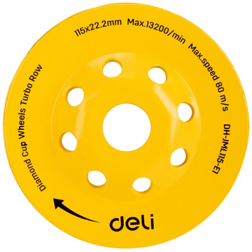 DELI ALATI Dijamantska brusna ploča Turbo EDH-JML115-E1, 115mm Cene