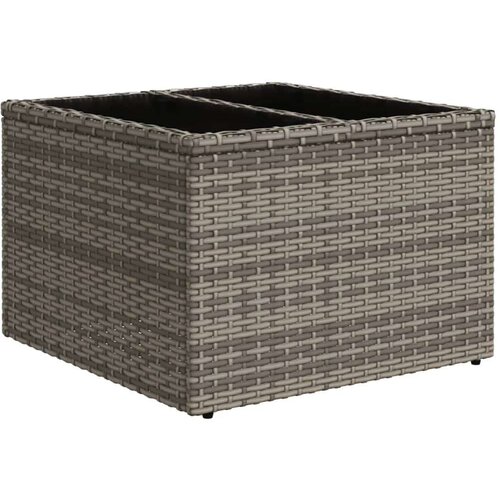 VidaXL 10-dijelni set vrtnih sofa od poliratana s jastucima sivi Slike