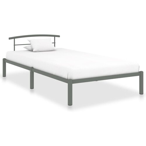  Posteljni okvir siv kovinski 90x200 cm Cene