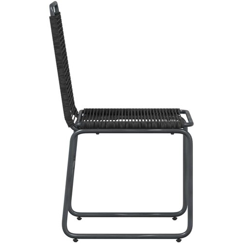  Vrtne stolice 2 pcs Crna 48 x 55 x 89 5 cm Ratan Slike