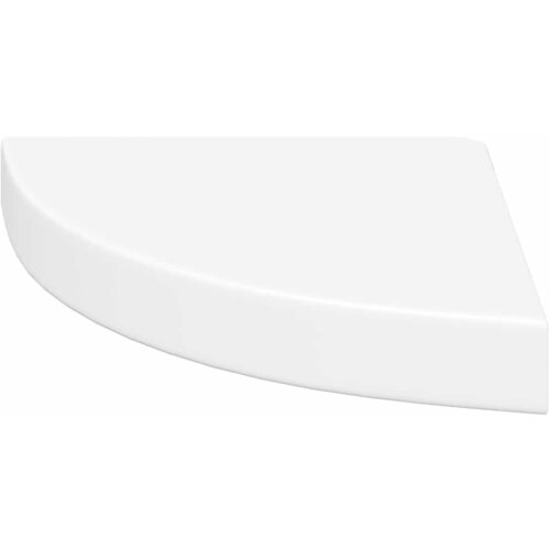  Plutajuće kutne police 2 kom bijele 25 x 25 x 3,8 cm MDF Slike