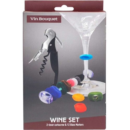 Vin_Bouquet Vinski set otvarač i silikonski obeleživači Cene
