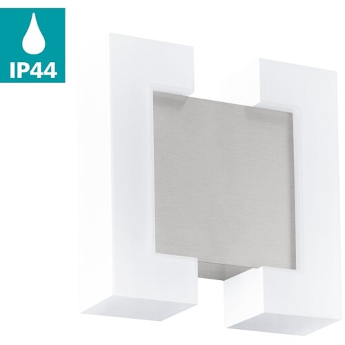 Eglo sitia spoljna zidna lampa/2, led, 2x4,8w, nikl mat/bela Slike