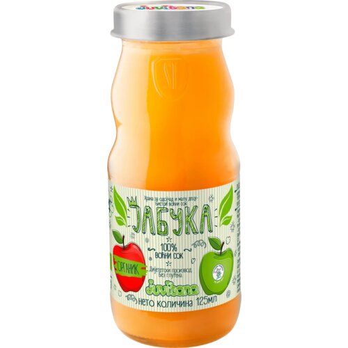 Juvitana organik dečiji 100% jabuka voćni bistri sok, 4+, 125 ml Cene