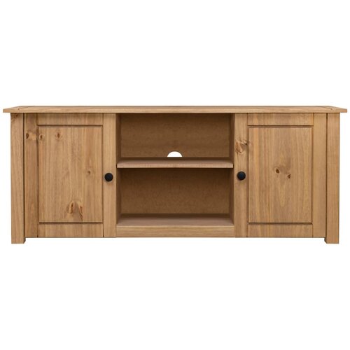 Maison Chic TV omarica - TV stojalo - Televizijska omarica 120x40x50 cm trdna borovina Panama Range, (21699176) Slike