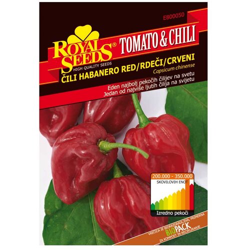ROYAL SEEDS Sjeme povrća TOMATO&CHILI LINE 50 ČILI HABANERO CRVENI Cijene