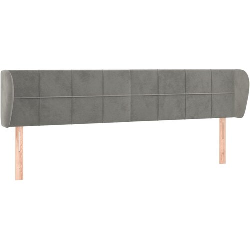 Maison Chic vzglavna omarica - nočna omarica - posteljna omarica z u&scaron;esi svetlo sivo 163x23x78/88 cm žamet, (21710231) Cene