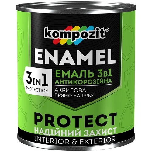  Antikorozivni emajl 3 u 1 KOMPOZIT PROTECT 0,75 kg | razne nijanse Slike