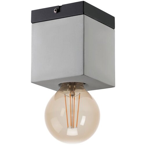 Eglo Plafonjera PRESTWICK 3 E27 9 cm crna/beton 43595 Slike