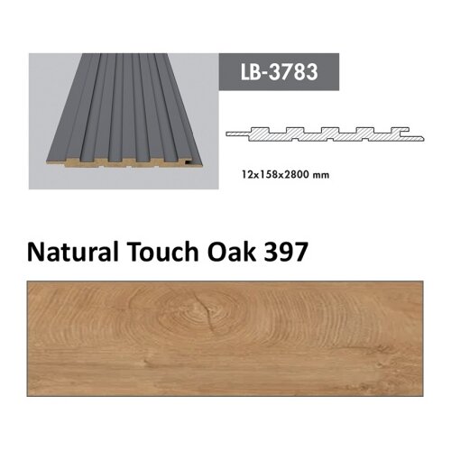 AGT profil Zidni MDF LB-3783 Natural Touch Oak (397) 2800x158x12mm ( 026-058 ) Cene