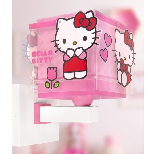 Dalber 73269 - Dečija zidna lampa HELLO KITTY 1xE27/15W/230V ružičasta Slike