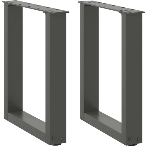  Noge za klub stolić U-oblik 2 kom antracit 38 x (42-43) cm čelik Cene