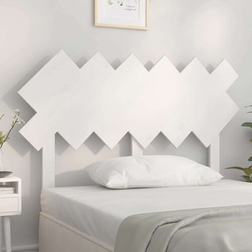  Uzglavlje za krevet Bijela 122 5x3x80 5 cm od masivne borovine Cene