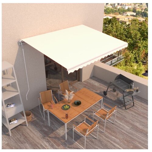  Avtomatsko zložljiva tenda 450x350 cm krem Cene