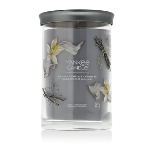 Yankee Candle Signature Smoked Vanilla &amp;amp; Cashmere Tumbler 567 g di&amp;scaron;eča svečka Slike