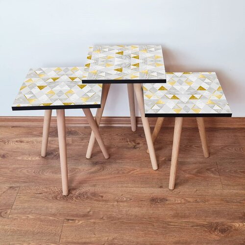 Hanah home set klub stočića 3Shp279, 3 komada, Šarena Cene