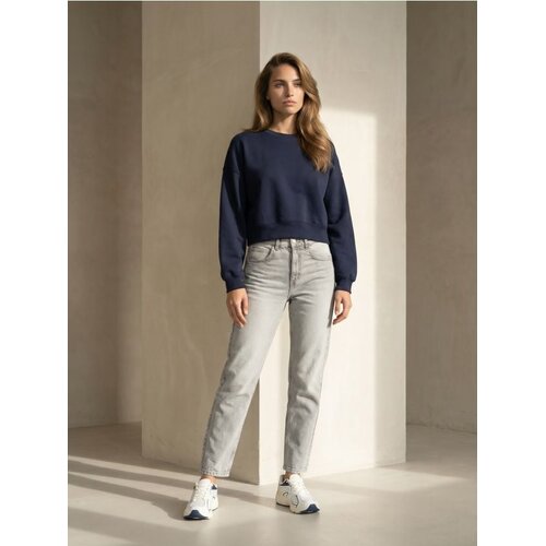 Sinsay Pamučne mom fit comfort traperice s ispranim efektom Cene