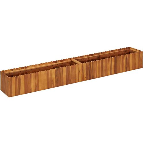 vidaXL vrtna posuda za sadnju od masivnog bagremovog drva 200x30x25 cm Cijene