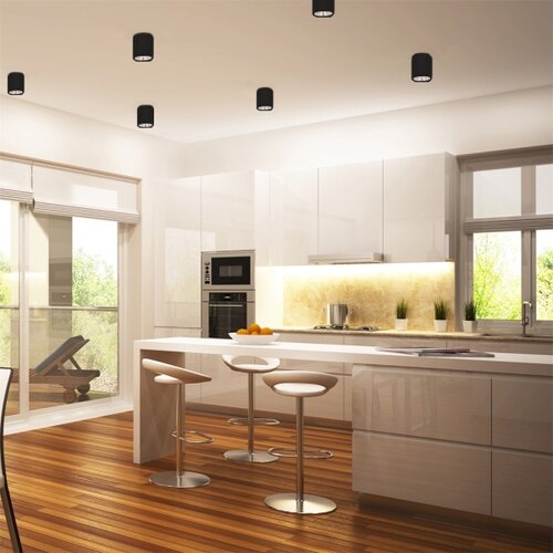  LED RGBW prigu&amp;scaron;iva spot svetiljka JUPITER 1xE27/6,5W/230V prečnik 9,8 cm crna Slike