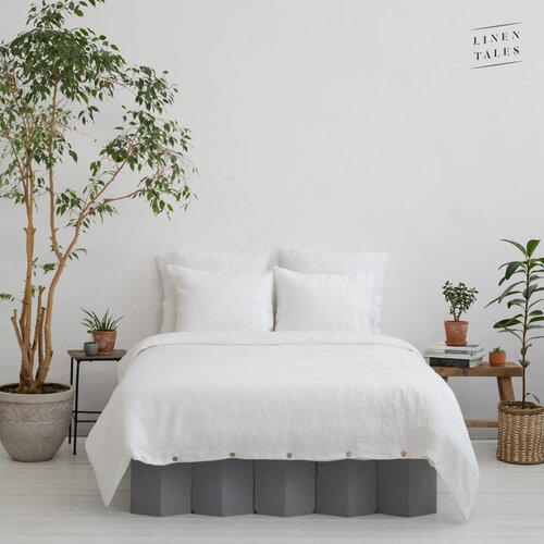 Linen Tales bijelo platno od konopljinog vlakna 220x200 cm - linen tales Slike