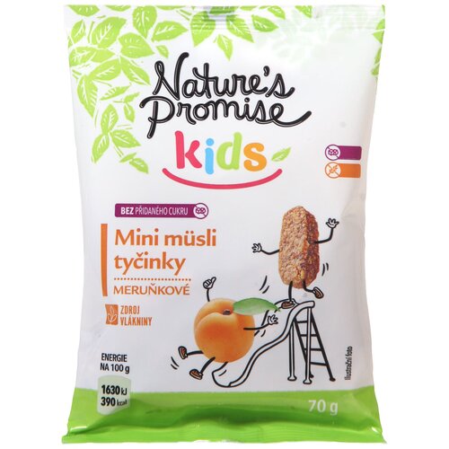 Nature¿s Promise Mini musli bar kajsija NP Kids GF 70g Cene