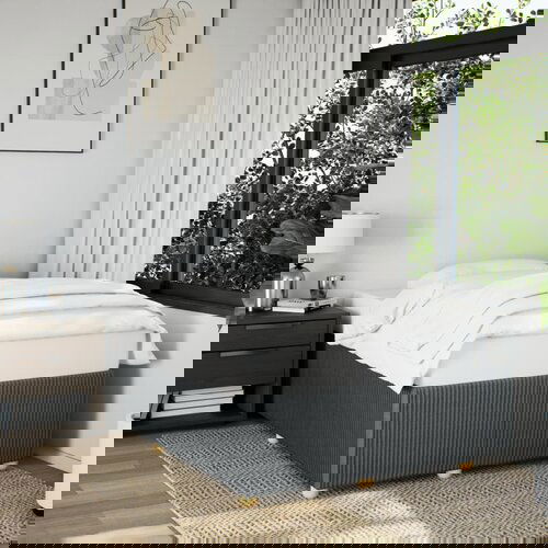 VidaXL Okvir za krevet tamnosivi 120 x 200 cm od tkanine Slike