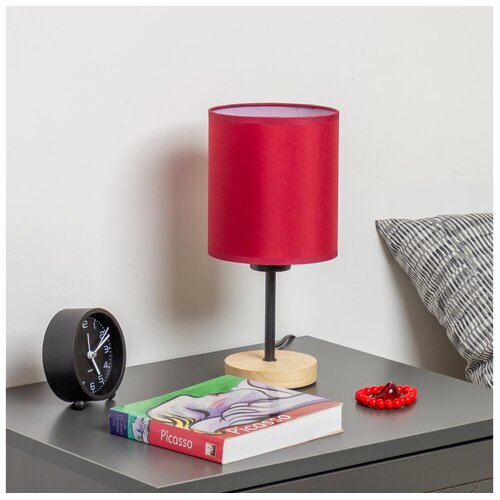  Brilagi - Stona lampa NUBILA WOOD 1xE27/25W/230V hrast/pompejska crvena Cene