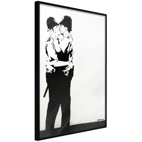  Poster - Banksy: Kissing Coppers II 20x30