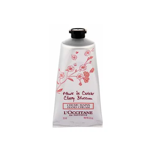 L'occitane cherry Blossom krema za roke z vonjem češnje 75 ml za ženske