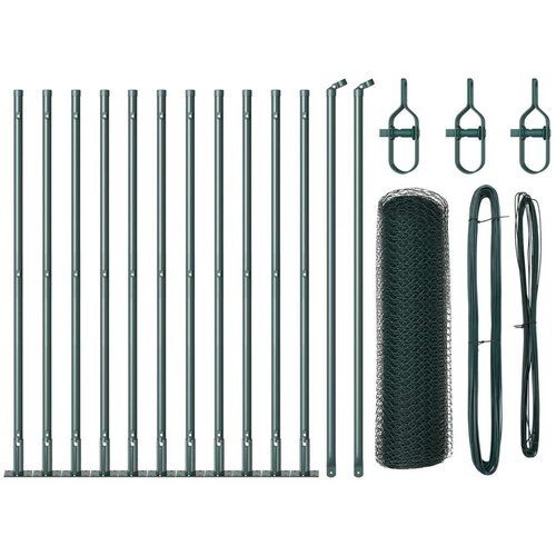  Set ograde Set od 2 Boja šume Čelik obložen praškom 25 x 0.5 m Cijene