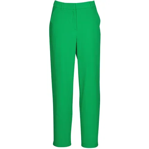 Vero Moda Hlače s 5 žepi VMZELDA H/W STRAIGHT PANT EXP NOOS Zelena