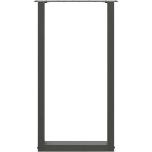  Noge stolića za kavu U-oblika 2 kom antracit 50x(90-91)cm čelik Slike