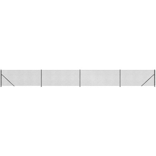 VidaXL Mrežna ograja s prirobnico antracit 1,1x10 m, (20822251) Slike