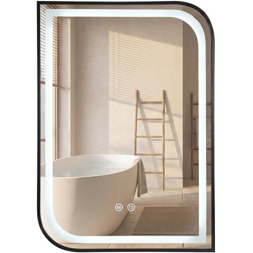 Rea Stensko ogledalo LED ZONE 80X60 BLACK Cene