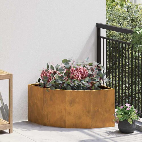 vidaXL Kutni Sadič Rđa 60 x 60 x 35 cm Otporni čelik Cijene