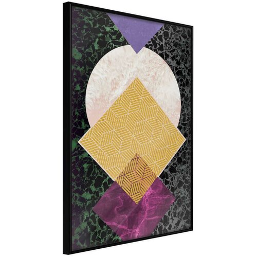  Poster - Squares and Circle 30x45 Slike