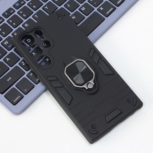 Maska Cube Ring za Samsung S918 Galaxy S23 Ultra crna Slike
