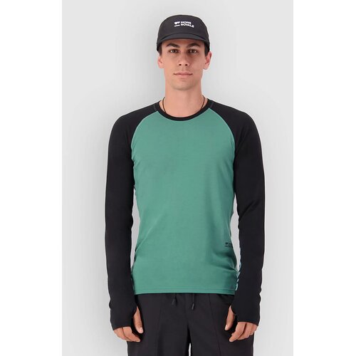 Mons Royale Temple Merino Long Sleeve Funkcijska srajca deep jade / black Cene
