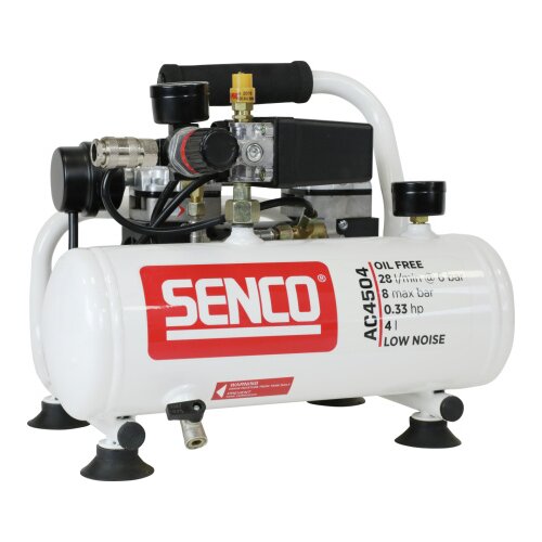 Senco AC4504 bezuljni, bešumni kompresor za vazduh, 4l, 8 bar, 0.24kW ( AFN0024 ) Cene