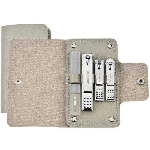 INF Set za manikuro iz nerjavečega jekla z usnjeno torbico Silver, (21542822) Slike