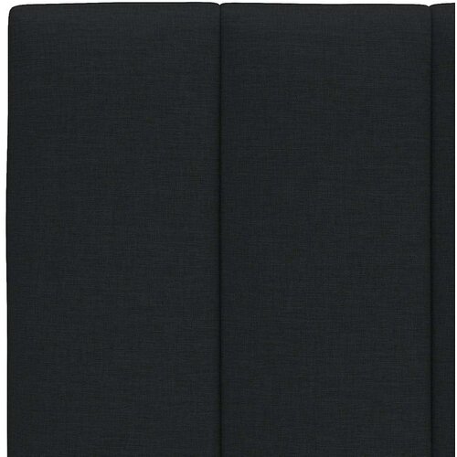  Okvir za krevet bez madraca crni 140 x 190 cm od tkanine Slike